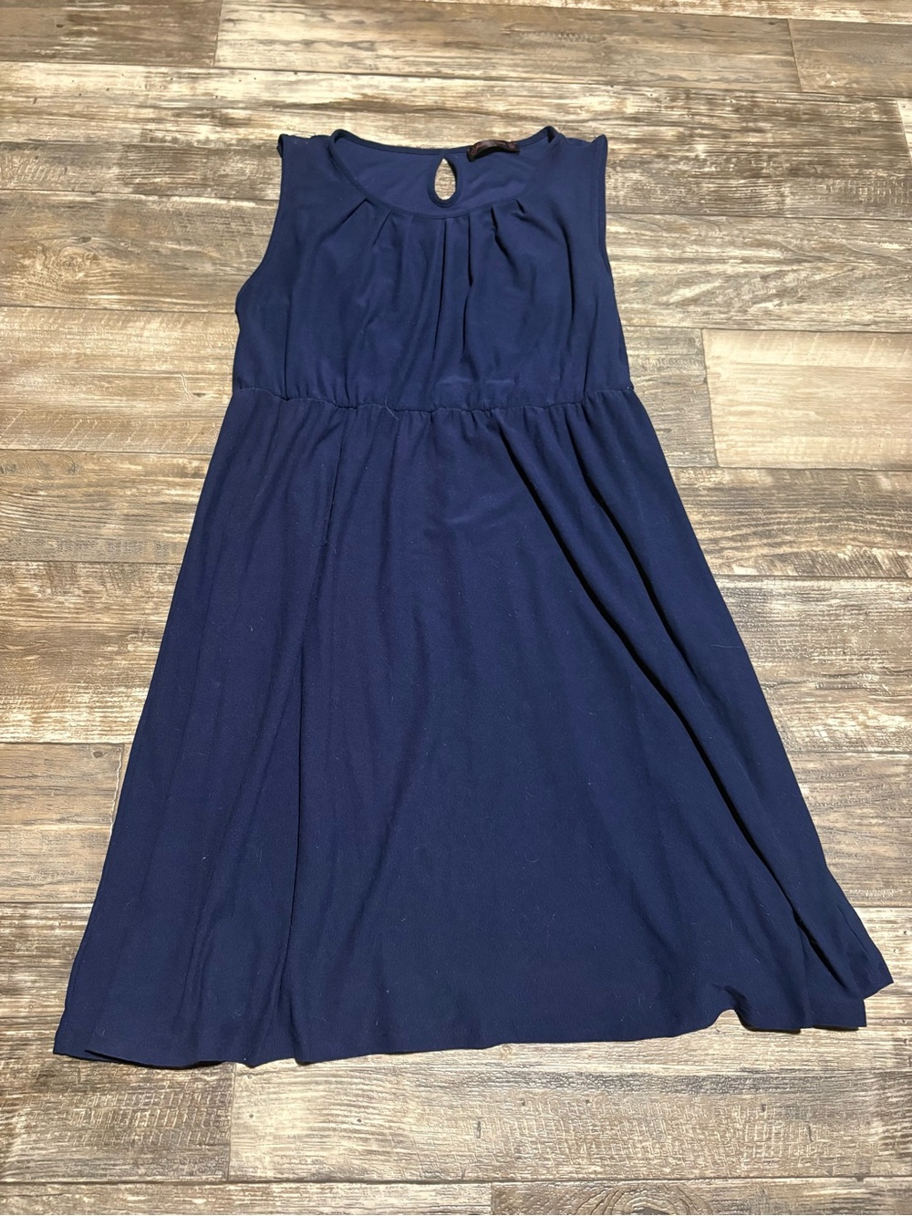 Women’s Navy Sleeveless A-Line Dress